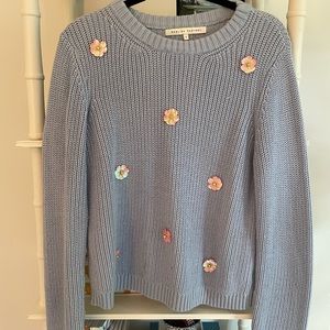 English Factory Floral Sweater